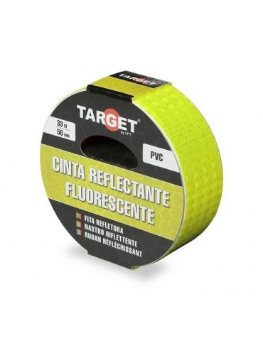 CINTA ADHESIVA REFLECTANTE 33MX50MM FLUORESCENTE