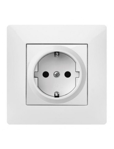 TOMA CORRIENTE 16 AH.  250  V.  BLANCO 9123