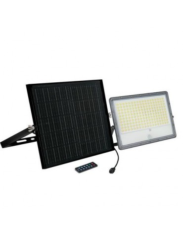 FOCO SOLAR PIR Y PANEL SOLAR EXT IP65 18W 3500LM