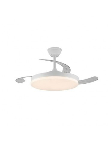 VENTILADOR TECHO ASPAS RECTRAC MILKY 45W BLANCO