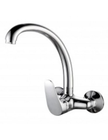 GRIFO FREGADERO ALTO MURAL 15CM MONOM MURAL CROMO