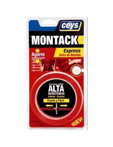 MONTACK EXPRESS CINTA 2,50 M. X 19 MM. 507240