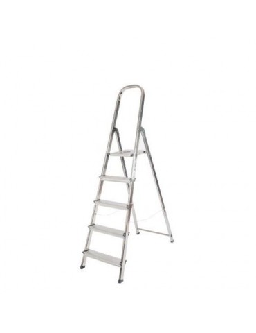 ESCALERA ALUMINIO UNICA 5 PELDAÑOS
