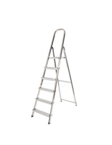 ESCALERA ALUMINIO UNICA 6 PELDAÑOS