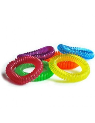 PULSERA ESPIRAL CITRONELA ANTIMOSQUITOS SURTIDO