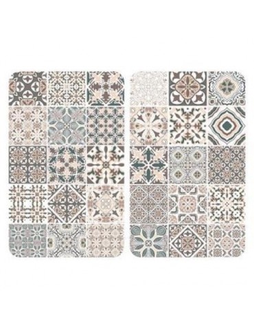 CUBRE COCINA VIDRIO 2 PIEZAS 30X52 AZULEJOS 53904