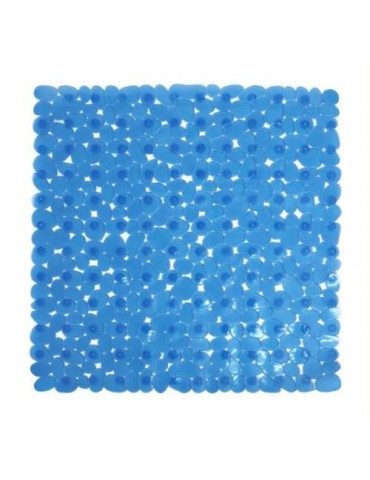 ALFOMBRA BAÑO ANTIDESLIZ. 54X54 AZUL  MARELIA 5223