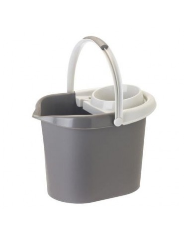 CUBO RECT.BAMBOO PRINT GREY CON ESCURRIDOR 9392