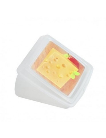 ESTUCHE PLASTICO CUÑA QUESO 13,5x13,5x7,5CM
