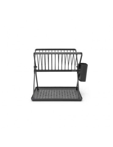 ESCURREPLATOS PLEGABLE NEGRO CAPACIDAD 13 PLATOS