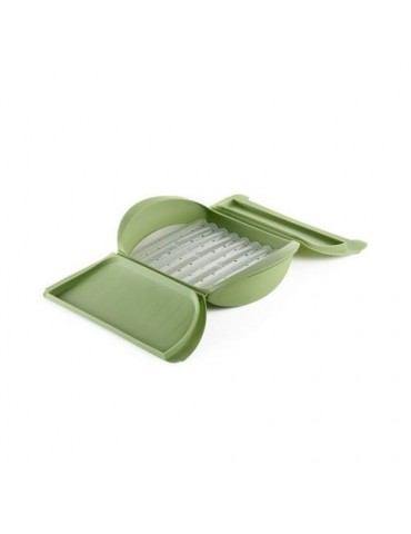 ESTUCHE DE VAPOR C/BANDEJA 4 PERSONAS COLOR VERDE