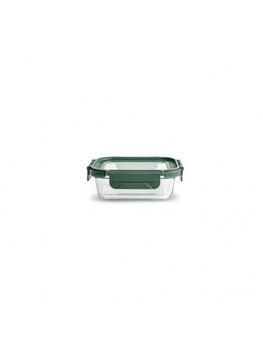 CONTENEDOR VIDRIO RECTANGULAR 370ML C/TAPA 8580-V