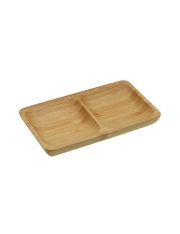 FUENTE 2 COMPARTIMENTOS BAMBU 17.5X10X2CM 19910303