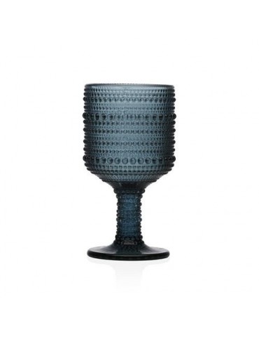 COPA DE VINO AZUL 270ML 8X8X15.5CM CAJA 6UDS
