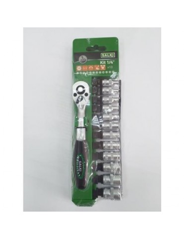 CARRACA 1/4" CON EXPULSION+12 VASO 8611502