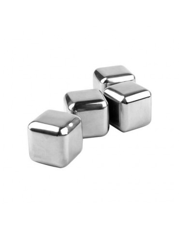 CUBITOS HIELO REUTILIZABLES 4 PIEZAS METALICO