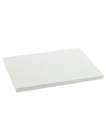 TABLA CORTAR POLIETILENO 33X23X1.5CM  BLANCA