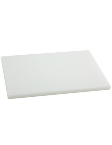 TABLA CORTAR POLIETILENO 38X28X1.5CM  BLANCA
