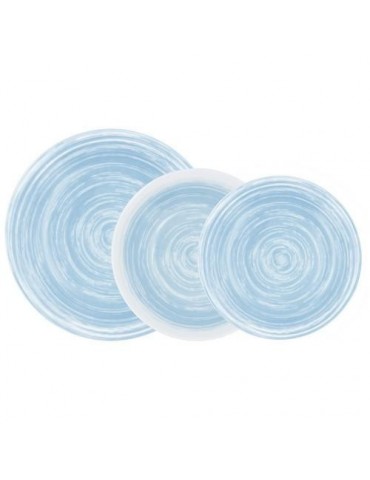 VAJILLA 18 PIEZAS EOLIA AZUL LUMINARC  5429553