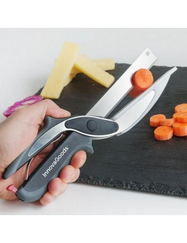 CUCHILLO-TIJERA CON MINI TABLA CORTAR PIZARRA