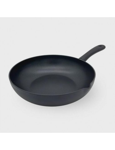 WOK 28CM FULL INDUCTION K-LINE BLACK  KLI0328