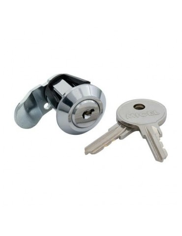 CERRADURA BUZON CURVA C/CLIP CM22 20MM CROMO