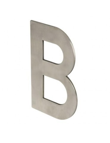 LETRA B ADHESIVA 100X64X2MM INOX SATINADO