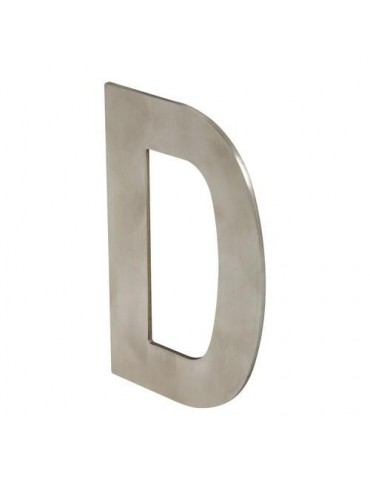 LETRA D ADHESIVA 100X64X2MM INOX SATINADO
