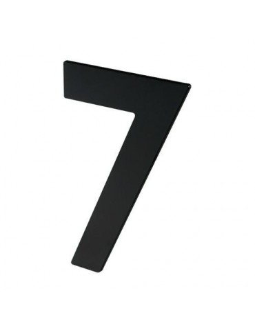NUMERO 7 ADHESIVO 100X64X2MM INOX NEGRO MATE