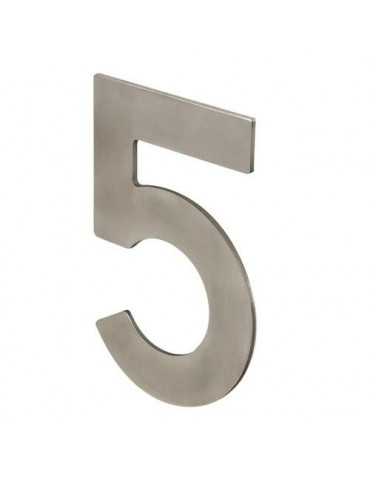 NUMERO 5 P/ATORNILLAR 100X64X2MM INOX SATINADO