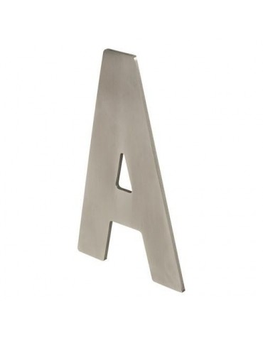 LETRA A P/ATORNILLAR 100X64X2MM INOX SATINADO