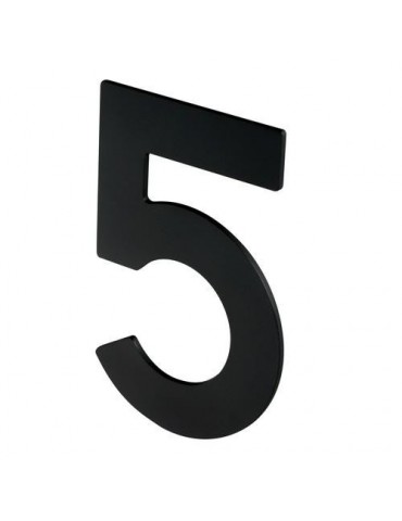 NUMERO 5 P/ATORNILLAR 100X64X2MM INOX NEGRO MATE