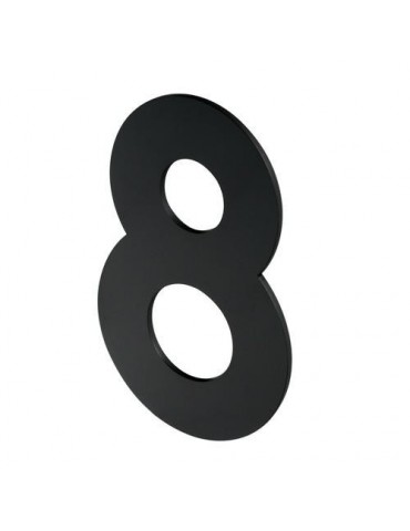 NUMERO 8 P/ATORNILLAR 100X64X2MM INOX NEGRO MATE