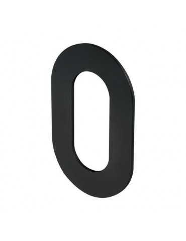 NUMERO 0 P/ATORNILLAR 100X64X2MM INOX NEGRO MATE