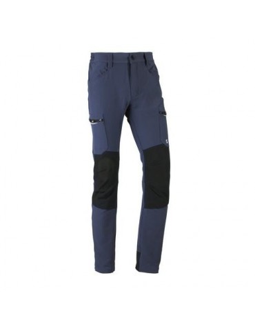 PANTALON STRETCH MULTIBOLSILLOS AZUL/NEGRO T.S