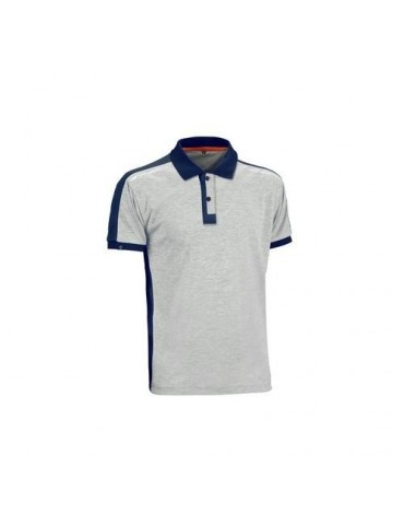 POLO TECNICO M/C ELITE PRO GRIS/AZUL T.XL