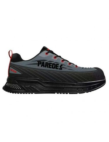 ZAPATILLA SEGURIDAD SORECA NEGRO-ROJO T.47