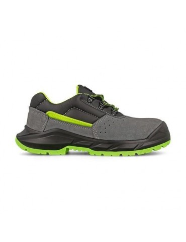 ZAPATILLA SEGURIDAD JOG NEGRO-VERDE T.44