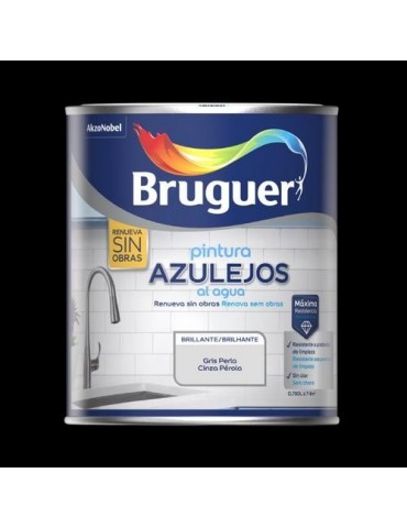 ESMALTE AZULEJOS AGUA BRILLANTE GRIS PERLA 750ML