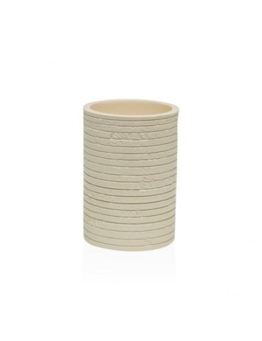 VASO CEPILLO DIENTES BURSA BEIGE Y DORADO 22231122