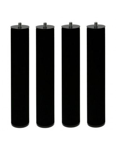 JUEGO 4 PATAS CANAPE PT26 265X50MM S/R NEGRO