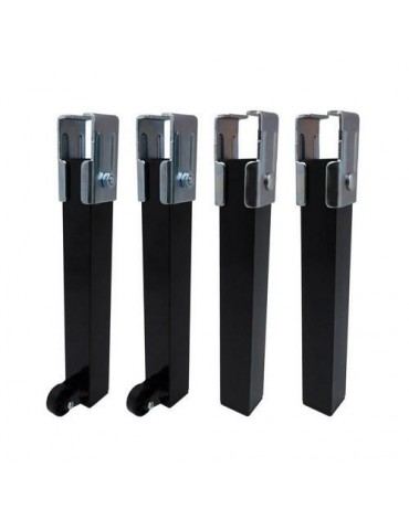 JUEGO 4 PATAS SOMIER PT25 265X30X30MM C/R NEGRO