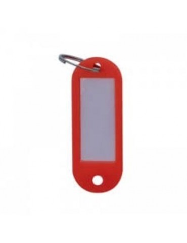 LLAVERO PORTAETIQUETAS ROJO (BOLSA-100)