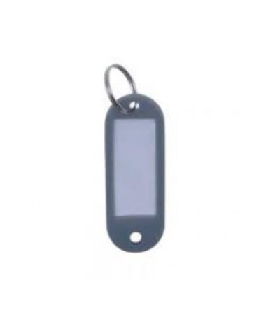 LLAVERO PORTAETIQUETAS GRIS (BOLSA-100)