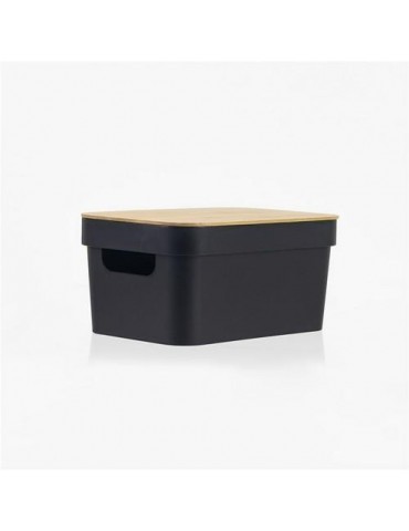 CESTA ORDENACION RECTANGULAR C/ TAPA NEGRA 5,73L