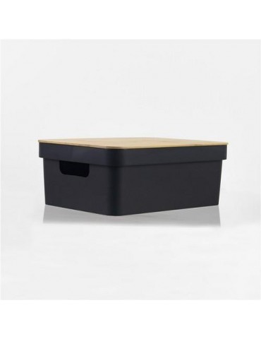 CESTA ORDENACION RECTANGULAR C/ TAPA NEGRO 13L