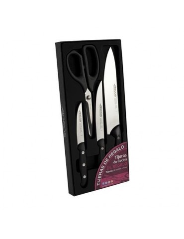 JUEGO 3 CUCHILLOS COCINA+TIJERA