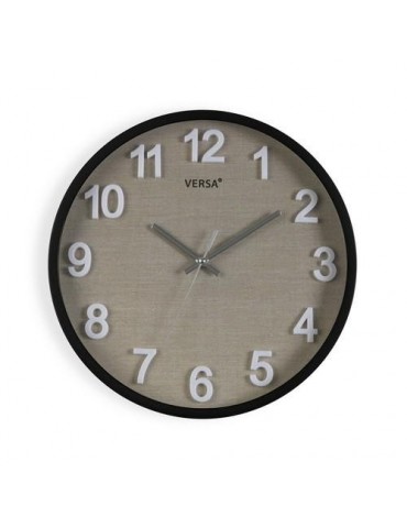 RELOJ COCINA DE PARED VESTA NEGRO 30CM 19520174