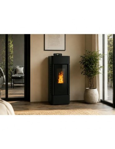 ESTUFA PELLETS XFS FIRESIDE NB-PG 9 KW NEGRO