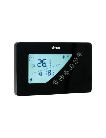 TERMOSTATO DIGITAL PROGRAMABLE SEMANAL S NEGRO